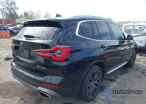 2022 BMW X3 Sdrive30I из США, поврежденный, VIN 5UX43DP03N9J40776